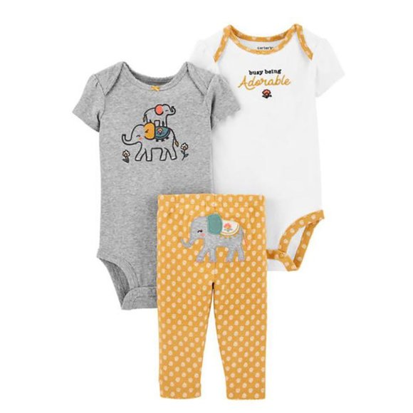 Carter's Other - NWT! Carter's 3-Pic Elephant Little Character Set